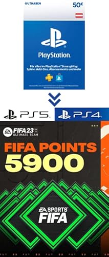 PlayStation Store Guthaben für FIFA 23 Ultimate Team - 5900 FIFA Points - PS4/PS5 Download Code - österreichisches Konto von Electronic Arts