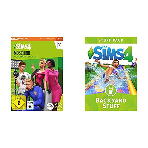 Sims 4 - Moschino Stuff Pack DLC | PC Download - Origin Code & THE SIMS 4 - Backyard Stuff Edition DLC |PC Origin Instant Access von Electronic Arts