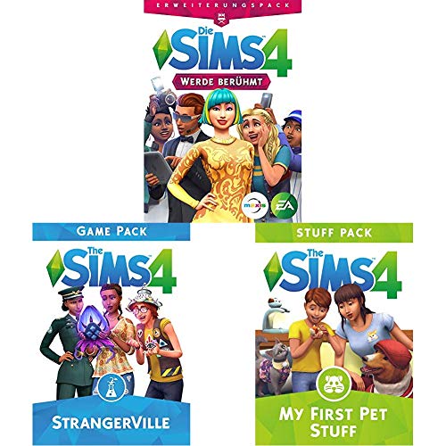 Sims 4 Spezial Erweiterungs-Pack: Werde berühmt (EP) + StrangerVille (GP) + My First Pet Stuff (SP14) [PC Download - Origin Code] von Electronic Arts
