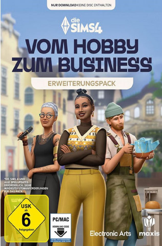 Sims 4 - vom Hobby zum Business - Erweiterungspack (Code in a Box) PC PC von Electronic Arts