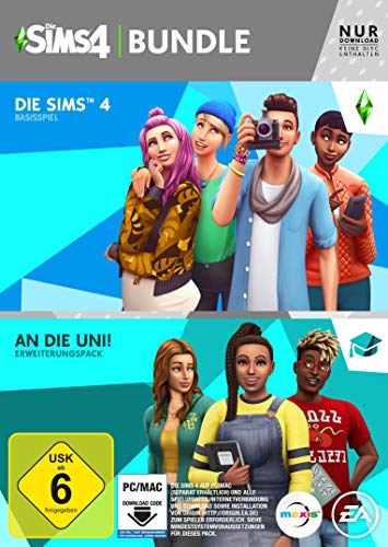 THE SIMS 4 Plus Discover University Bundle: Base game EP8 - [PC] - [Code in a box - enthält keine CD] von Electronic Arts
