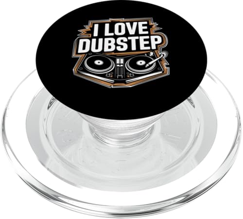 I Love Dubstep DJ Plattenspieler Music Beat PopSockets PopGrip für MagSafe von Electronic Dance Music Lovers Dubstep Vibes