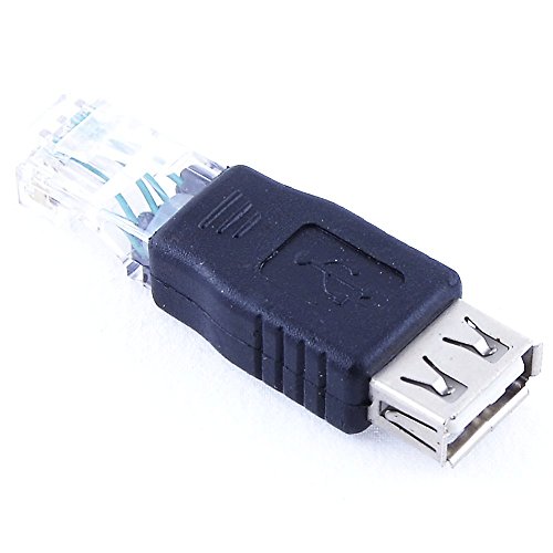 Electrónica Rey Adapter LAN RJ45 männlich auf USB weiblich, konverter Netzwerk von Electrónica Rey