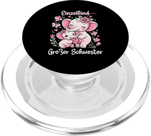 Einzelkind Große Schwester Elefant Älteres Geschwisterkind PopSockets PopGrip für MagSafe Einzelkind Große Schwester Elefant Älteres Geschwisterkind PopSockets PopGrip für MagSafe von Elefant Große Schwester in spe Neue Schwester