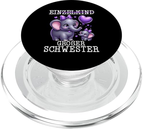 Einzelkind Große Schwester Elefant Älteres Geschwisterkind PopSockets PopGrip für MagSafe Einzelkind Große Schwester Elefant Älteres Geschwisterkind PopSockets PopGrip für MagSafe von Elefant Große Schwester in spe Neue Schwester