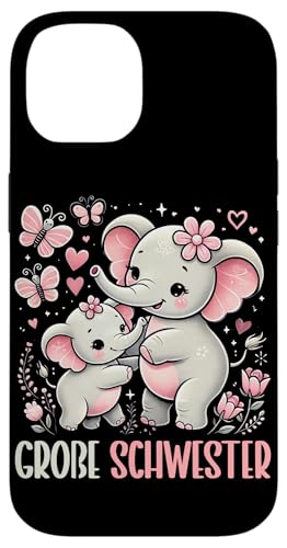 Große Schwester Elefant Älteres Geschwisterkind Mädchen Hülle für iPhone 14 Große Schwester Elefant Älteres Geschwisterkind Mädchen Hülle für iPhone 14 von Elefant Große Schwester in spe Neue Schwester