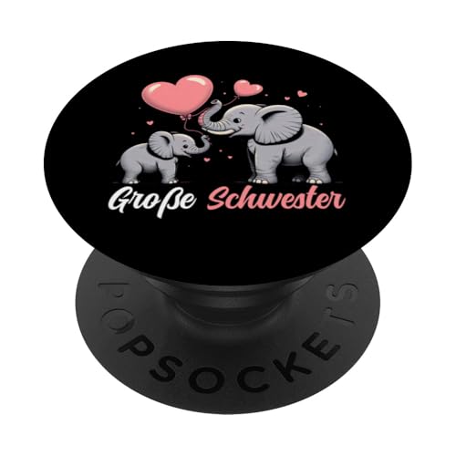 Große Schwester Elefant Älteres Geschwisterkind Mädchen PopSockets Klebender PopGrip Große Schwester Elefant Älteres Geschwisterkind Mädchen PopSockets Klebender PopGrip von Elefant Große Schwester in spe Neue Schwester