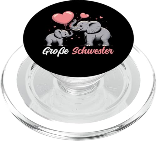Große Schwester Elefant Älteres Geschwisterkind Mädchen PopSockets PopGrip für MagSafe Große Schwester Elefant Älteres Geschwisterkind Mädchen PopSockets PopGrip für MagSafe von Elefant Große Schwester in spe Neue Schwester