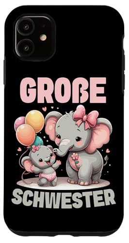 Große Schwester Elefantenliebhaberin Älteres Geschwisterkind Hülle für iPhone 11 Große Schwester Elefantenliebhaberin Älteres Geschwisterkind Hülle für iPhone 11 von Elefant Große Schwester in spe Neue Schwester