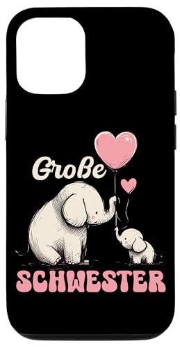 Große Schwester Elefantenliebhaberin Älteres Geschwisterkind Hülle für iPhone 12/12 Pro Große Schwester Elefantenliebhaberin Älteres Geschwisterkind Hülle für iPhone 12/12 Pro von Elefant Große Schwester in spe Neue Schwester