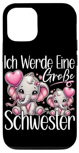 Große Schwester Elefantenliebhaberin Älteres Geschwisterkind Hülle für iPhone 12/12 Pro Große Schwester Elefantenliebhaberin Älteres Geschwisterkind Hülle für iPhone 12/12 Pro von Elefant Große Schwester in spe Neue Schwester