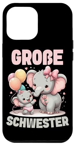 Große Schwester Elefantenliebhaberin Älteres Geschwisterkind Hülle für iPhone 12 Pro Max Große Schwester Elefantenliebhaberin Älteres Geschwisterkind Hülle für iPhone 12 Pro Max von Elefant Große Schwester in spe Neue Schwester