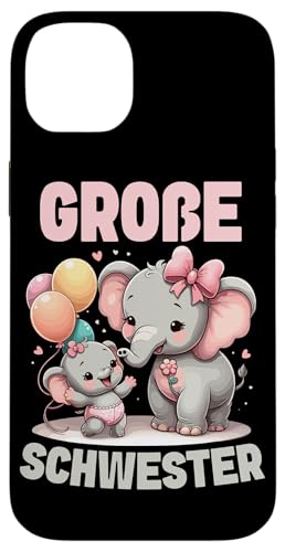 Große Schwester Elefantenliebhaberin Älteres Geschwisterkind Hülle für iPhone 14 Plus Große Schwester Elefantenliebhaberin Älteres Geschwisterkind Hülle für iPhone 14 Plus von Elefant Große Schwester in spe Neue Schwester