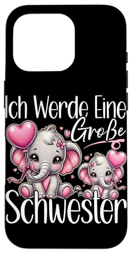 Große Schwester Elefantenliebhaberin Älteres Geschwisterkind Hülle für iPhone 16 Pro Große Schwester Elefantenliebhaberin Älteres Geschwisterkind Hülle für iPhone 16 Pro von Elefant Große Schwester in spe Neue Schwester