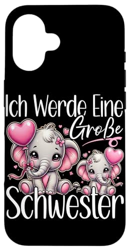 Große Schwester Elefantenliebhaberin Älteres Geschwisterkind Hülle für iPhone 16 Große Schwester Elefantenliebhaberin Älteres Geschwisterkind Hülle für iPhone 16 von Elefant Große Schwester in spe Neue Schwester