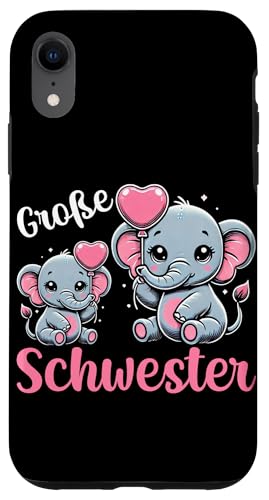 Große Schwester Elefantenliebhaberin Älteres Geschwisterkind Hülle für iPhone XR Große Schwester Elefantenliebhaberin Älteres Geschwisterkind Hülle für iPhone XR von Elefant Große Schwester in spe Neue Schwester