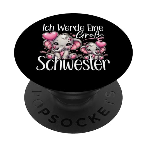 Große Schwester Elefantenliebhaberin Älteres Geschwisterkind PopSockets Klebender PopGrip Große Schwester Elefantenliebhaberin Älteres Geschwisterkind PopSockets Klebender PopGrip von Elefant Große Schwester in spe Neue Schwester