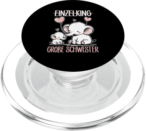 Große Schwester Elefantenliebhaberin Älteres Geschwisterkind PopSockets PopGrip für MagSafe Große Schwester Elefantenliebhaberin Älteres Geschwisterkind PopSockets PopGrip für MagSafe von Elefant Große Schwester in spe Neue Schwester
