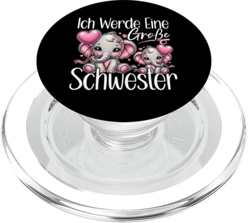 Große Schwester Elefantenliebhaberin Älteres Geschwisterkind PopSockets PopGrip für MagSafe Große Schwester Elefantenliebhaberin Älteres Geschwisterkind PopSockets PopGrip für MagSafe von Elefant Große Schwester in spe Neue Schwester