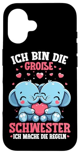 Ich Bin Die Große Schwester Ich Mache Die Regeln Elefanten Hülle für iPhone 16 Ich Bin Die Große Schwester Ich Mache Die Regeln Elefanten Hülle für iPhone 16 von Elefant Große Schwester in spe Neue Schwester