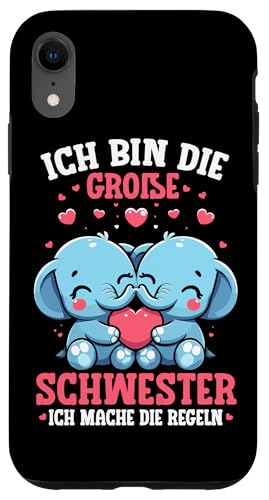 Ich Bin Die Große Schwester Ich Mache Die Regeln Elefanten Hülle für iPhone XR Ich Bin Die Große Schwester Ich Mache Die Regeln Elefanten Hülle für iPhone XR von Elefant Große Schwester in spe Neue Schwester