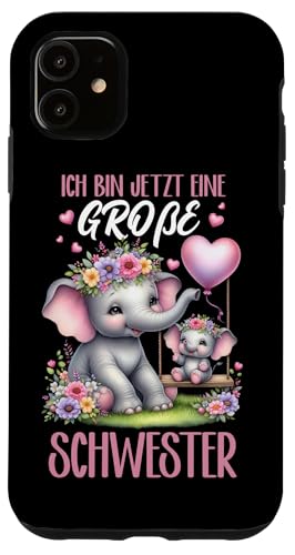 Ich Bin Jetzt Eine Große Schwester Elefanten Neue Schwester Hülle für iPhone 11 Ich Bin Jetzt Eine Große Schwester Elefanten Neue Schwester Hülle für iPhone 11 von Elefant Große Schwester in spe Neue Schwester