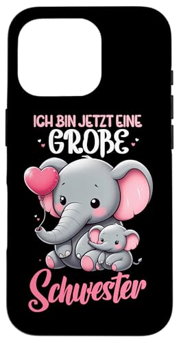 Ich Bin Jetzt Eine Große Schwester Elefanten Neue Schwester Hülle für iPhone 16 Pro Ich Bin Jetzt Eine Große Schwester Elefanten Neue Schwester Hülle für iPhone 16 Pro von Elefant Große Schwester in spe Neue Schwester