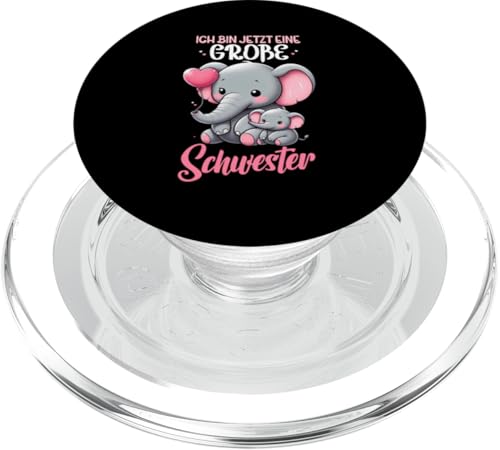 Ich Bin Jetzt Eine Große Schwester Elefanten Neue Schwester PopSockets PopGrip für MagSafe Ich Bin Jetzt Eine Große Schwester Elefanten Neue Schwester PopSockets PopGrip für MagSafe von Elefant Große Schwester in spe Neue Schwester