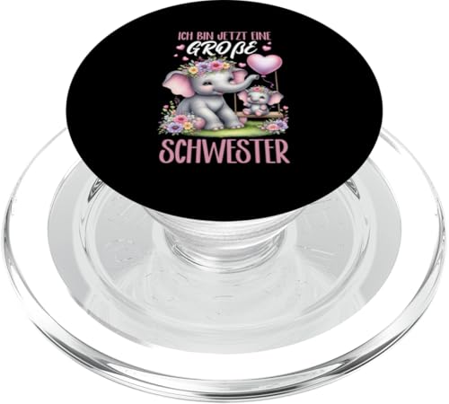 Ich Bin Jetzt Eine Große Schwester Elefanten Neue Schwester PopSockets PopGrip für MagSafe Ich Bin Jetzt Eine Große Schwester Elefanten Neue Schwester PopSockets PopGrip für MagSafe von Elefant Große Schwester in spe Neue Schwester