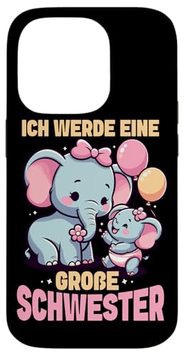 Ich Werde Eine Große Schwester Elefanten Geschwisterkind Hülle für iPhone 14 Pro Ich Werde Eine Große Schwester Elefanten Geschwisterkind Hülle für iPhone 14 Pro von Elefant Große Schwester in spe Neue Schwester