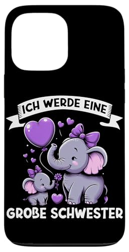 Ich Werde Große Schwester Elefant Älteres Geschwisterkind Hülle für iPhone 13 Pro Max Ich Werde Große Schwester Elefant Älteres Geschwisterkind Hülle für iPhone 13 Pro Max von Elefant Große Schwester in spe Neue Schwester