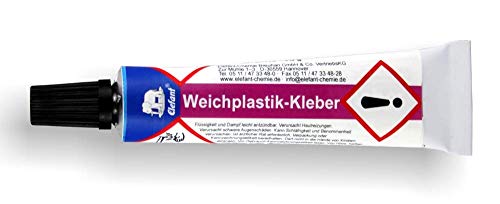 Elefant Weichplastik Kleber 15g Tube für PVC, Cabrio, Modellbau, Folien uvm. - Transparent, Wasserfest von Elefant
