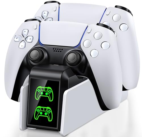 Elegamefy PS5 Controller Ladestation, PS5 Ladestation Controller Zubehörsets mit 2 Std Schnelllade, Ladestation für Playstation 5 Controller/Edge Controller Elegamefy PS5 Controller Ladestation, PS5 Ladestation Controller Zubehörsets mit 2 Std Schnelllade, Ladestation für Playstation 5 Controller/Edge Controller von Elegamefy