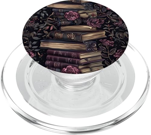 Blumenbücher Dark Romance Literature Lover Gothic Rose PopSockets PopGrip für MagSafe Blumenbücher Dark Romance Literature Lover Gothic Rose PopSockets PopGrip für MagSafe von Elegant Victorian Botanical Dark Academia Designs