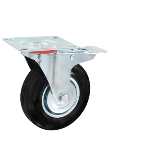 8 Stk. Lenkrollen 125 mm für Gartenpflege - Gummi und Eisen mit Zinkbeschichtung - Robust & Langlebig - Ideal für Rasenmäher und Gartenwagen 8 Stk. Lenkrollen 125 mm für Gartenpflege - Gummi und Eisen mit Zinkbeschichtung - Robust & Langlebig - Ideal für Rasenmäher und Gartenwagen von Eleganz
