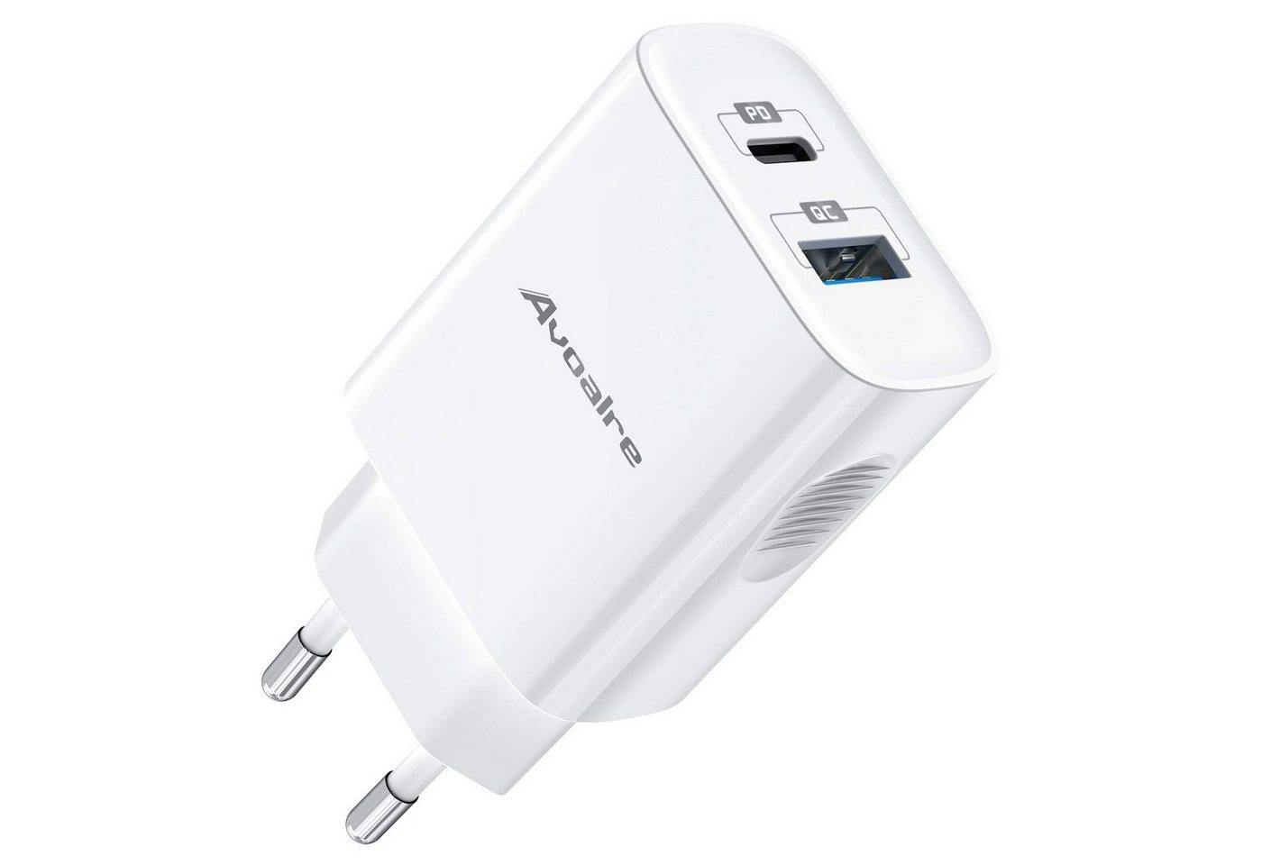 Elegear iPhone 20W Lade-Gerät Schnelllade-Gerät (1-tlg., 2Port USB C+USB A) von Elegear
