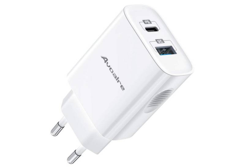 Elegear iPhone 20W Lade-Gerät Schnelllade-Gerät (1-tlg., 2Port USB C+USB A) von Elegear