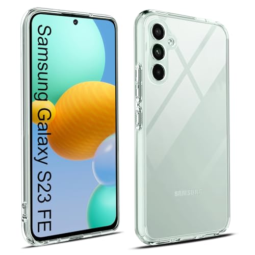 Elekpia Crystal Clear Hülle Kompatibel mit Samsung Galaxy S23 FE 5G, Anti-Fingerabdruck Anti-Vergilbungs Handyhülle, Kratzfest Stoßfest Durchsichtig Schutzhülle, TPU Case, Dünn Cover (Transparent) Elekpia Crystal Clear Hülle Kompatibel mit Samsung Galaxy S23 FE 5G, Anti-Fingerabdruck Anti-Vergilbungs Handyhülle, Kratzfest Stoßfest Durchsichtig Schutzhülle, TPU Case, Dünn Cover (Transparent) von Elekpia