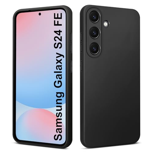 Elekpia Ultradünne Hülle für Samsung Galaxy S24 FE 5G, Matt Schwarz weiche Silikon Handyhülle mit hautschmeichelnder Griffigkeit | Stoßfeste Anti-Fingerprint Schutzhülle Case Elekpia Ultradünne Hülle für Samsung Galaxy S24 FE 5G, Matt Schwarz weiche Silikon Handyhülle mit hautschmeichelnder Griffigkeit | Stoßfeste Anti-Fingerprint Schutzhülle Case von Elekpia