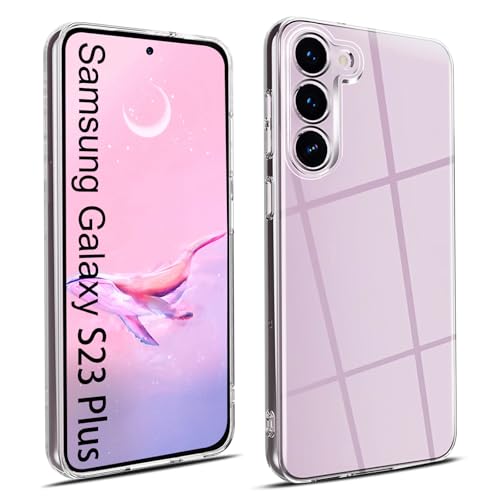 Elekpia Crystal Clear Hülle Kompatibel mit Samsung Galaxy S23 Plus 5G, Anti-Fingerabdruck Anti-Vergilbungs Handyhülle, Kratzfest Stoßfest Durchsichtig Schutzhülle, TPU Case, Dünn Cover (Transparent) Elekpia Crystal Clear Hülle Kompatibel mit Samsung Galaxy S23 Plus 5G, Anti-Fingerabdruck Anti-Vergilbungs Handyhülle, Kratzfest Stoßfest Durchsichtig Schutzhülle, TPU Case, Dünn Cover (Transparent) von Elekpia