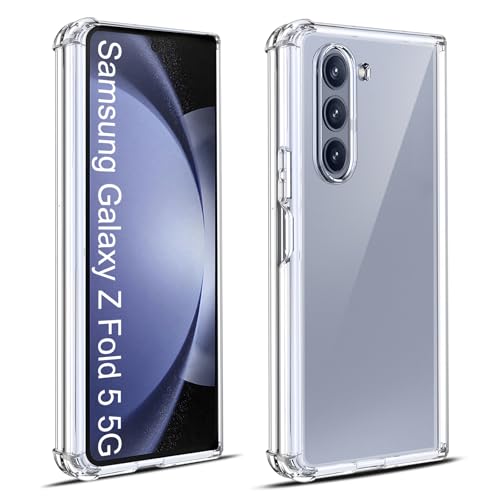 Elekpia Crystal Clear Hülle Kompatibel mit Samsung Galaxy Z Fold 5 5G, Anti-Fingerabdruck Anti-Vergilbungs Handyhülle, Kratzfest Stoßfest Durchsichtig Schutzhülle, TPU Case, Dünn Cover (Transparent) Elekpia Crystal Clear Hülle Kompatibel mit Samsung Galaxy Z Fold 5 5G, Anti-Fingerabdruck Anti-Vergilbungs Handyhülle, Kratzfest Stoßfest Durchsichtig Schutzhülle, TPU Case, Dünn Cover (Transparent) von Elekpia