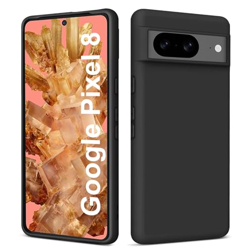 Elekpia Ultradünne Hülle für Goole Pixel 8, Matt Schwarz weiche Silikon Handyhülle mit hautschmeichelnder Griffigkeit | Stoßfeste Anti-Fingerprint Schutzhülle Case Elekpia Ultradünne Hülle für Goole Pixel 8, Matt Schwarz weiche Silikon Handyhülle mit hautschmeichelnder Griffigkeit | Stoßfeste Anti-Fingerprint Schutzhülle Case von Elekpia