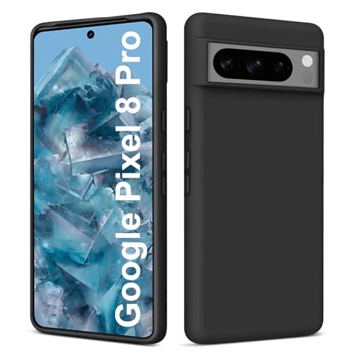 Elekpia Ultradünne Hülle für Goole Pixel 8 Pro, Matt Schwarz weiche Silikon Handyhülle mit hautschmeichelnder Griffigkeit | Stoßfeste Anti-Fingerprint Schutzhülle Case Elekpia Ultradünne Hülle für Goole Pixel 8 Pro, Matt Schwarz weiche Silikon Handyhülle mit hautschmeichelnder Griffigkeit | Stoßfeste Anti-Fingerprint Schutzhülle Case von Elekpia