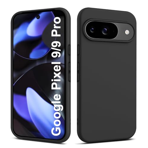 Elekpia Ultradünne Hülle für Goole Pixel 9/9 Pro, Matt Schwarz weiche Silikon Handyhülle mit hautschmeichelnder Griffigkeit | Stoßfeste Anti-Fingerprint Schutzhülle Case Elekpia Ultradünne Hülle für Goole Pixel 9/9 Pro, Matt Schwarz weiche Silikon Handyhülle mit hautschmeichelnder Griffigkeit | Stoßfeste Anti-Fingerprint Schutzhülle Case von Elekpia