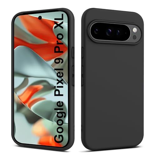 Elekpia Ultradünne Hülle für Goole Pixel 9 Pro XL, Matt Schwarz weiche Silikon Handyhülle mit hautschmeichelnder Griffigkeit | Stoßfeste Anti-Fingerprint Schutzhülle Case Elekpia Ultradünne Hülle für Goole Pixel 9 Pro XL, Matt Schwarz weiche Silikon Handyhülle mit hautschmeichelnder Griffigkeit | Stoßfeste Anti-Fingerprint Schutzhülle Case von Elekpia