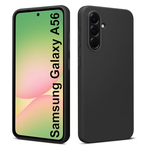Elekpia Ultradünne Hülle für Samsung Galaxy A56 5G, Matt Schwarz weiche Silikon Handyhülle mit hautschmeichelnder Griffigkeit | Stoßfeste Anti-Fingerprint Schutzhülle Case Elekpia Ultradünne Hülle für Samsung Galaxy A56 5G, Matt Schwarz weiche Silikon Handyhülle mit hautschmeichelnder Griffigkeit | Stoßfeste Anti-Fingerprint Schutzhülle Case von Elekpia