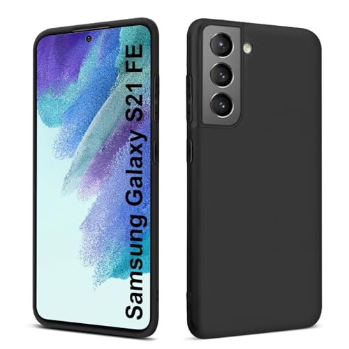 Elekpia Ultradünne Hülle für Samsung Galaxy S21 FE 5G, Matt Schwarz weiche Silikon Handyhülle mit hautschmeichelnder Griffigkeit | Stoßfeste Anti-Fingerprint Schutzhülle Case Elekpia Ultradünne Hülle für Samsung Galaxy S21 FE 5G, Matt Schwarz weiche Silikon Handyhülle mit hautschmeichelnder Griffigkeit | Stoßfeste Anti-Fingerprint Schutzhülle Case von Elekpia
