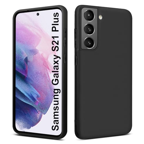 Elekpia Ultradünne Hülle für Samsung Galaxy S21 Plus, Matt Schwarz weiche Silikon Handyhülle mit hautschmeichelnder Griffigkeit | Stoßfeste Anti-Fingerprint Schutzhülle Case Elekpia Ultradünne Hülle für Samsung Galaxy S21 Plus, Matt Schwarz weiche Silikon Handyhülle mit hautschmeichelnder Griffigkeit | Stoßfeste Anti-Fingerprint Schutzhülle Case von Elekpia