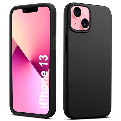 Elekpia Ultradünne Hülle für iPhone 13, Matt Schwarz weiche Silikon Handyhülle mit hautschmeichelnder Griffigkeit | Stoßfeste Anti-Fingerprint Schutzhülle Case Elekpia Ultradünne Hülle für iPhone 13, Matt Schwarz weiche Silikon Handyhülle mit hautschmeichelnder Griffigkeit | Stoßfeste Anti-Fingerprint Schutzhülle Case von Elekpia