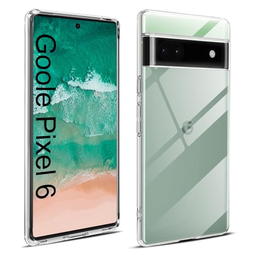 Elekpia Crystal Clear Hülle Kompatibel mit Goole Pixel 6, Anti-Fingerabdruck Anti-Vergilbungs Handyhülle, Kratzfest Stoßfest Durchsichtig Schutzhülle, TPU Case, Dünn Cover (Transparent) Elekpia Crystal Clear Hülle Kompatibel mit Goole Pixel 6, Anti-Fingerabdruck Anti-Vergilbungs Handyhülle, Kratzfest Stoßfest Durchsichtig Schutzhülle, TPU Case, Dünn Cover (Transparent) von Elekpia